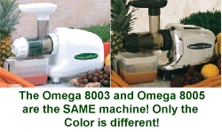 Omega 8003 in White and the Omega 8005 in Chrome